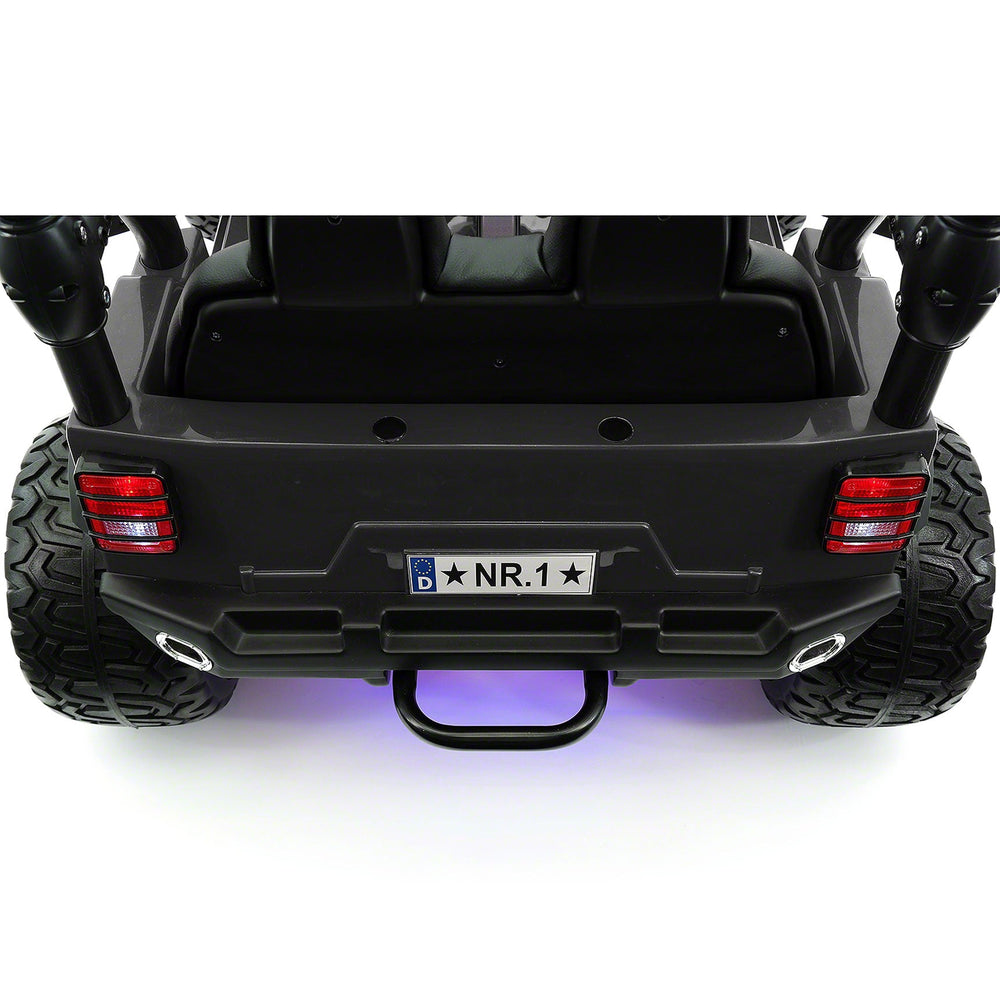 Moderno Kids Trail Explorer 24V Kids Ride-On Car Truck with R/C Parental Remote | Spider Black