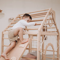Moderno Kids Kids Wooden Climbing Playhouse
