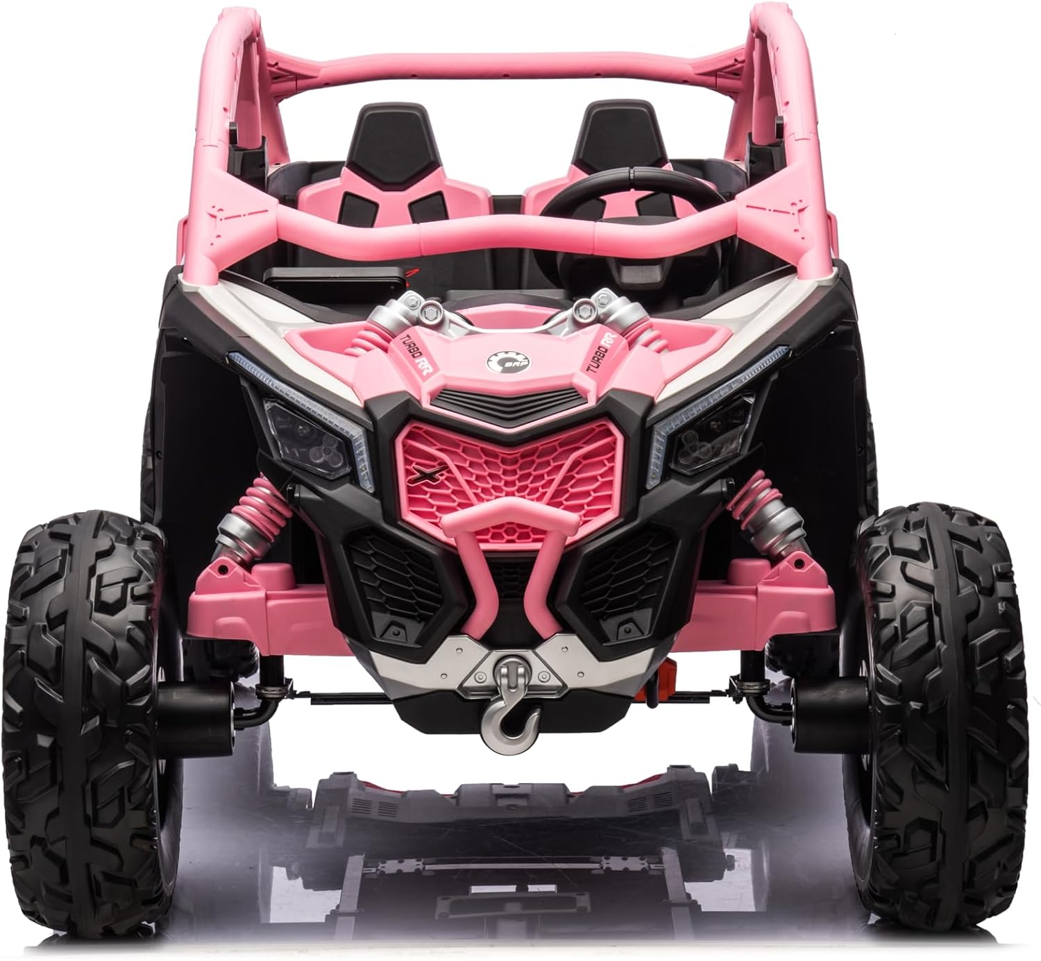 Moderno Kids Can-Am Maverick Custom Edition 24V Kids Ride-On UTV Buggy Car | Rose Pink