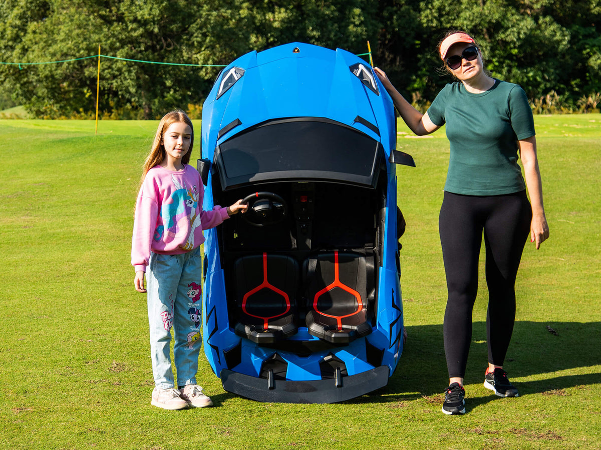 Moderno Kids Lamborghini Aventador XXL 24V Big Kids Ride-On Car | Blue