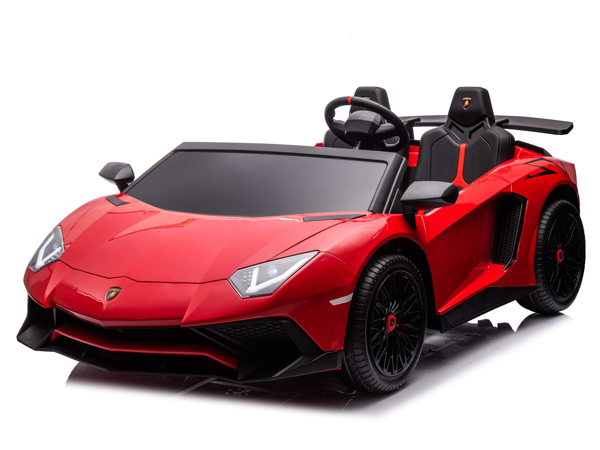 Moderno Kids Lamborghini Aventador XXL 24V Big Kids Ride-On Car | Red