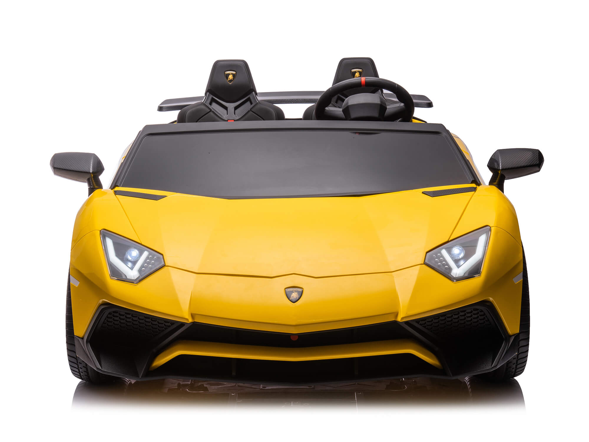 Moderno Kids Lamborghini Aventador XXL 24V Big Kids Ride-On Car | Yellow