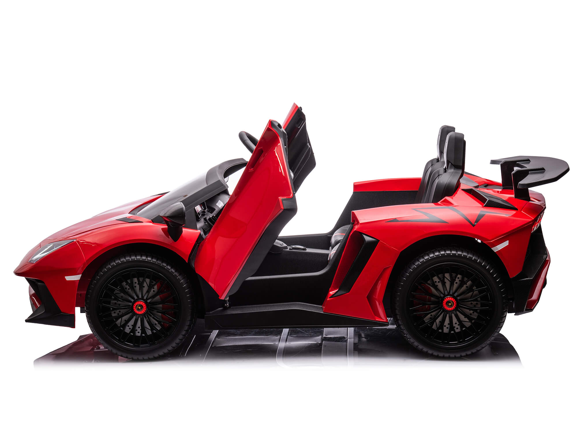 Moderno Kids Lamborghini Aventador XXL 24V Big Kids Ride-On Car | Red
