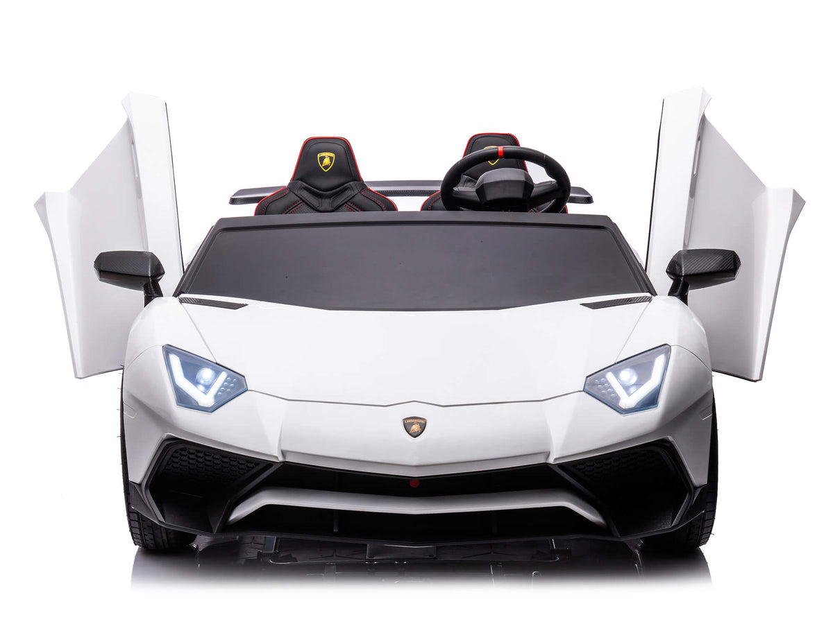 Moderno Kids Lamborghini Aventador XXL 24V Big Kids Ride-On Car | White