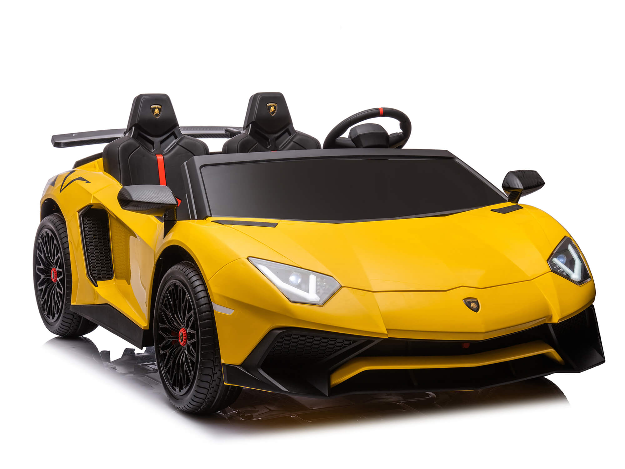Moderno Kids Lamborghini Aventador XXL 24V Big Kids Ride-On Car | Yellow