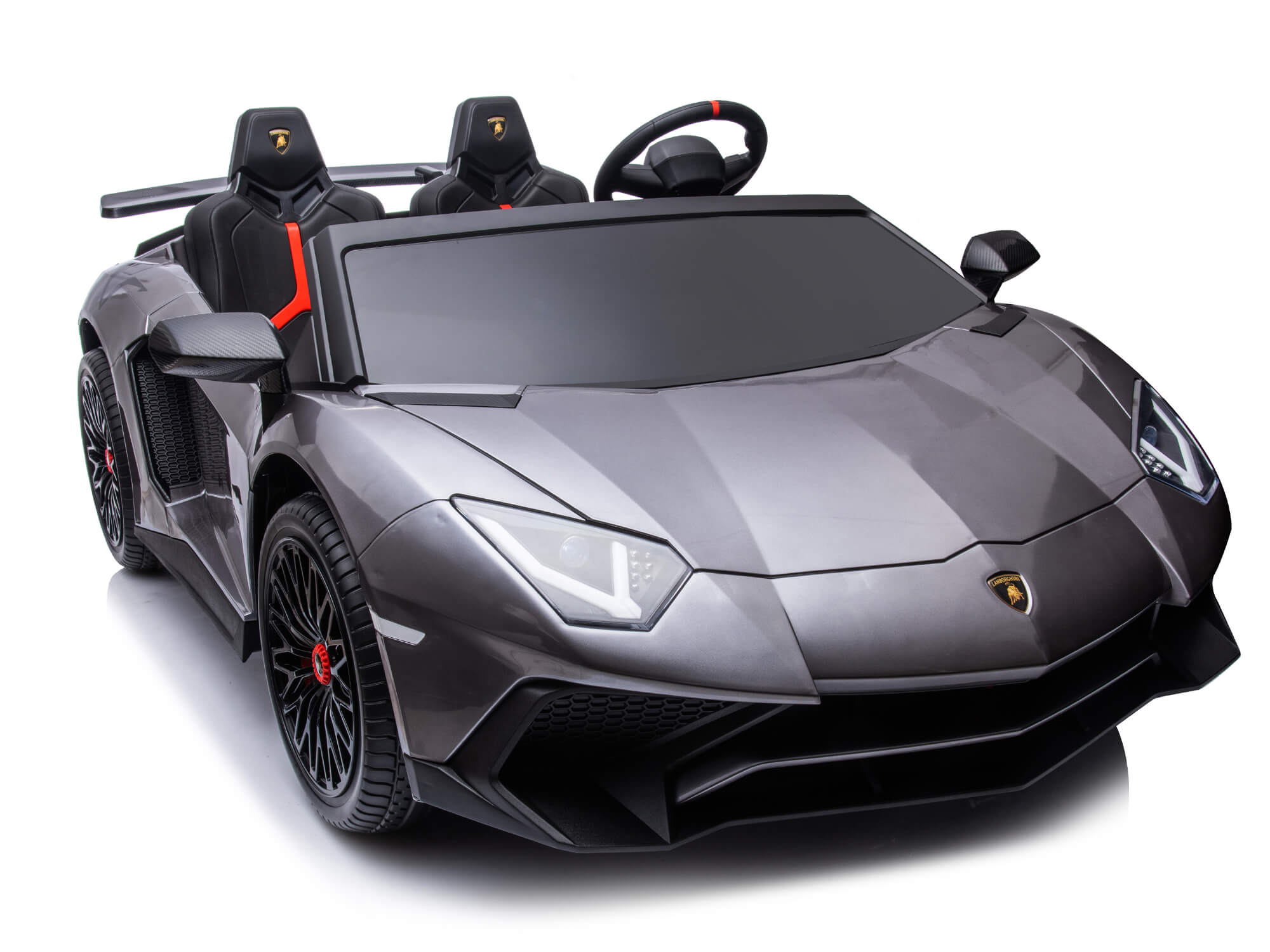 Moderno Kids Lamborghini Aventador XXL 24V Big Kids Ride-On Car | Gray