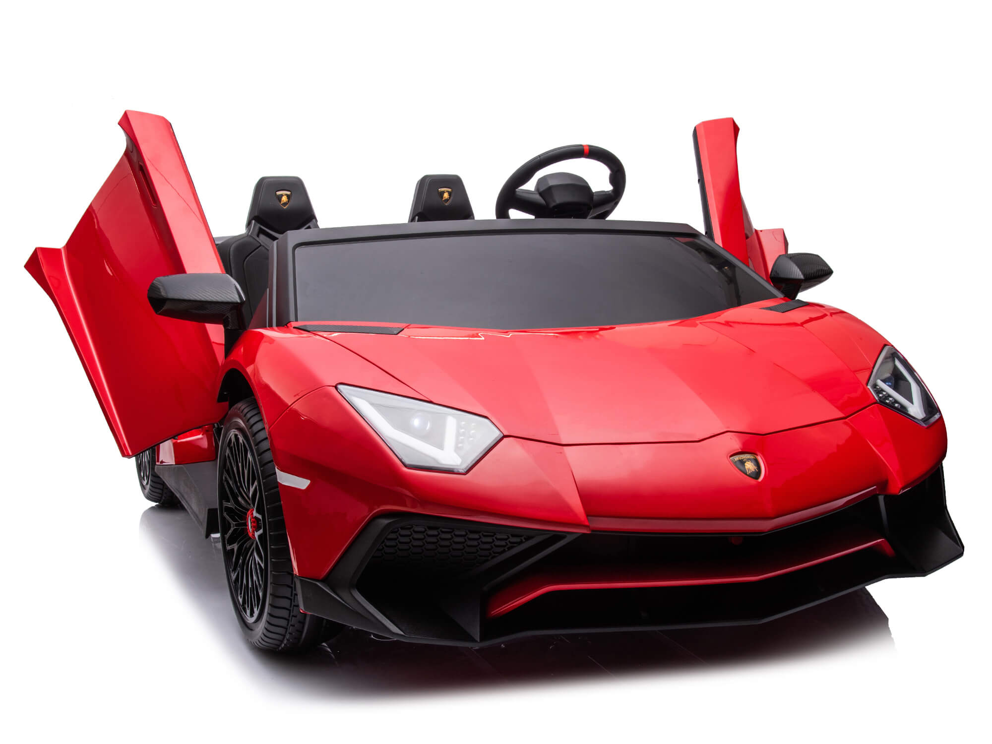Moderno Kids Lamborghini Aventador XXL 24V Big Kids Ride-On Car | Red