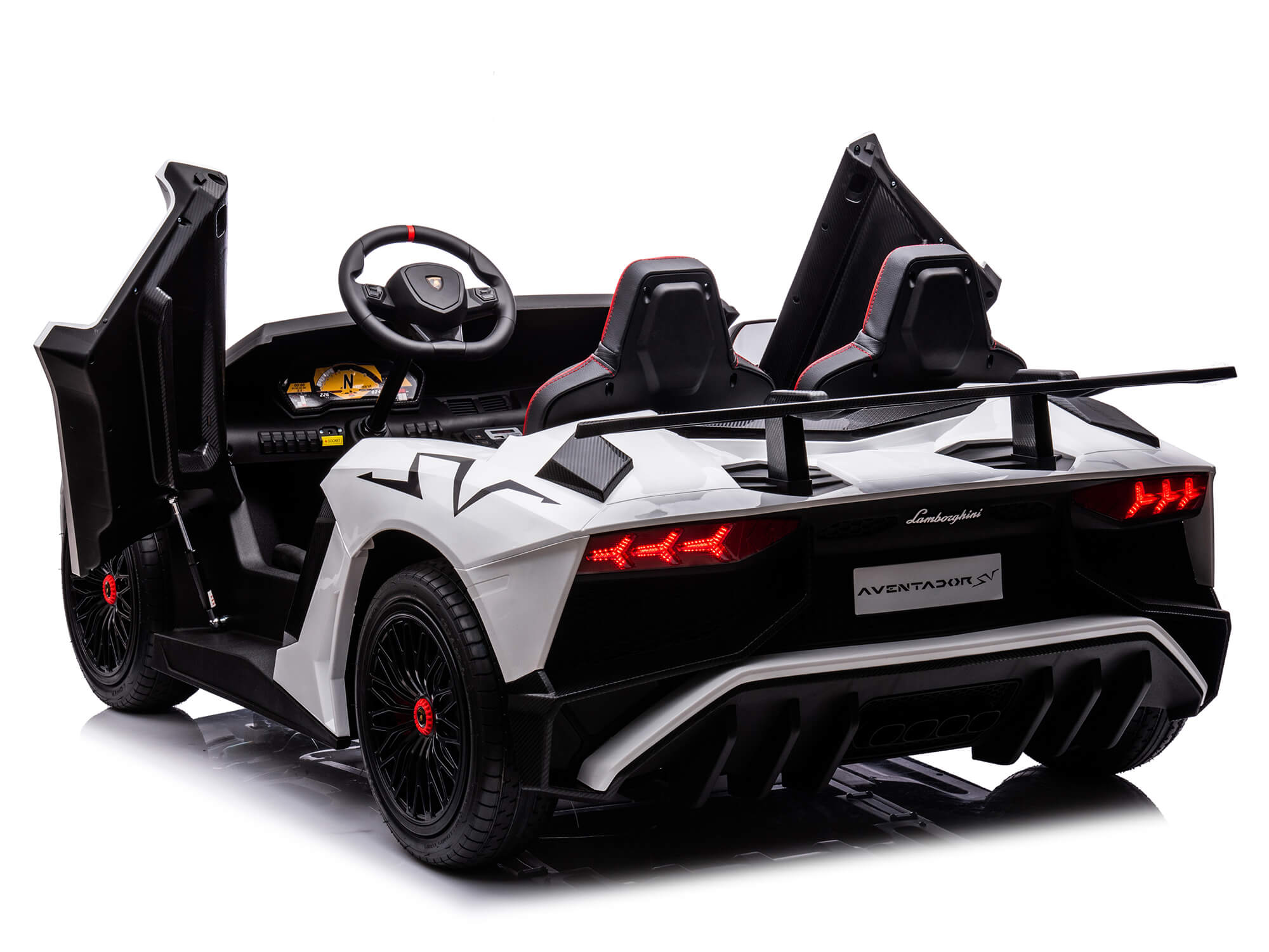 Moderno Kids Lamborghini Aventador XXL 24V Big Kids Ride-On Car | White