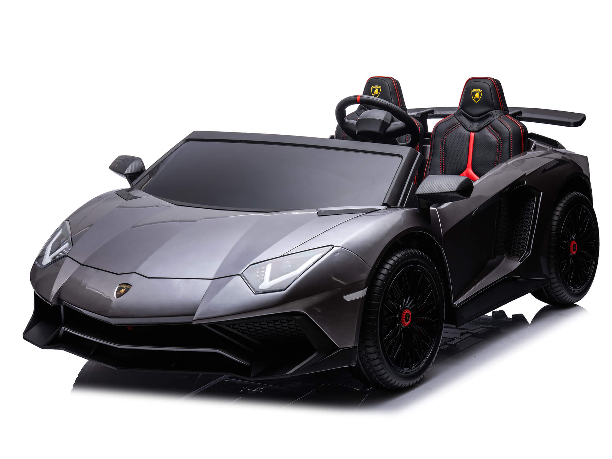 Moderno Kids Lamborghini Aventador XXL 24V Big Kids Ride-On Car | Gray