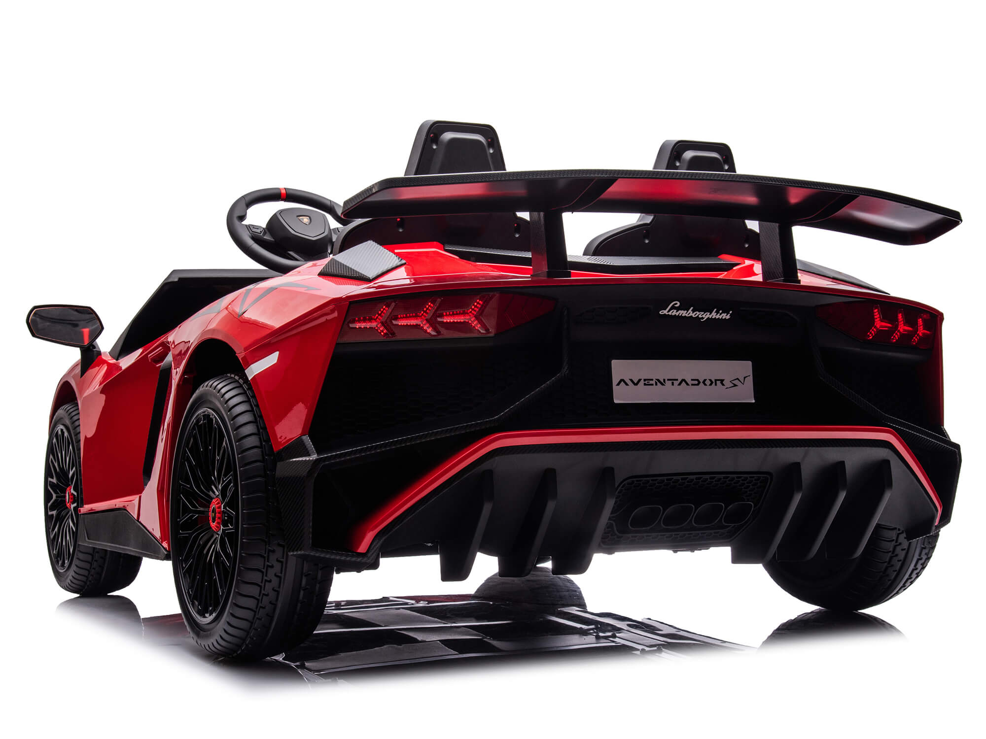 Moderno Kids Lamborghini Aventador XXL 24V Big Kids Ride-On Car | Red