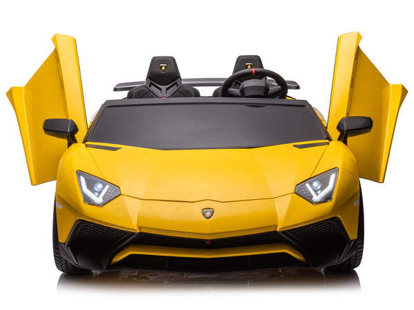 Moderno Kids Lamborghini Aventador XXL 24V Big Kids Ride-On Car | Yellow