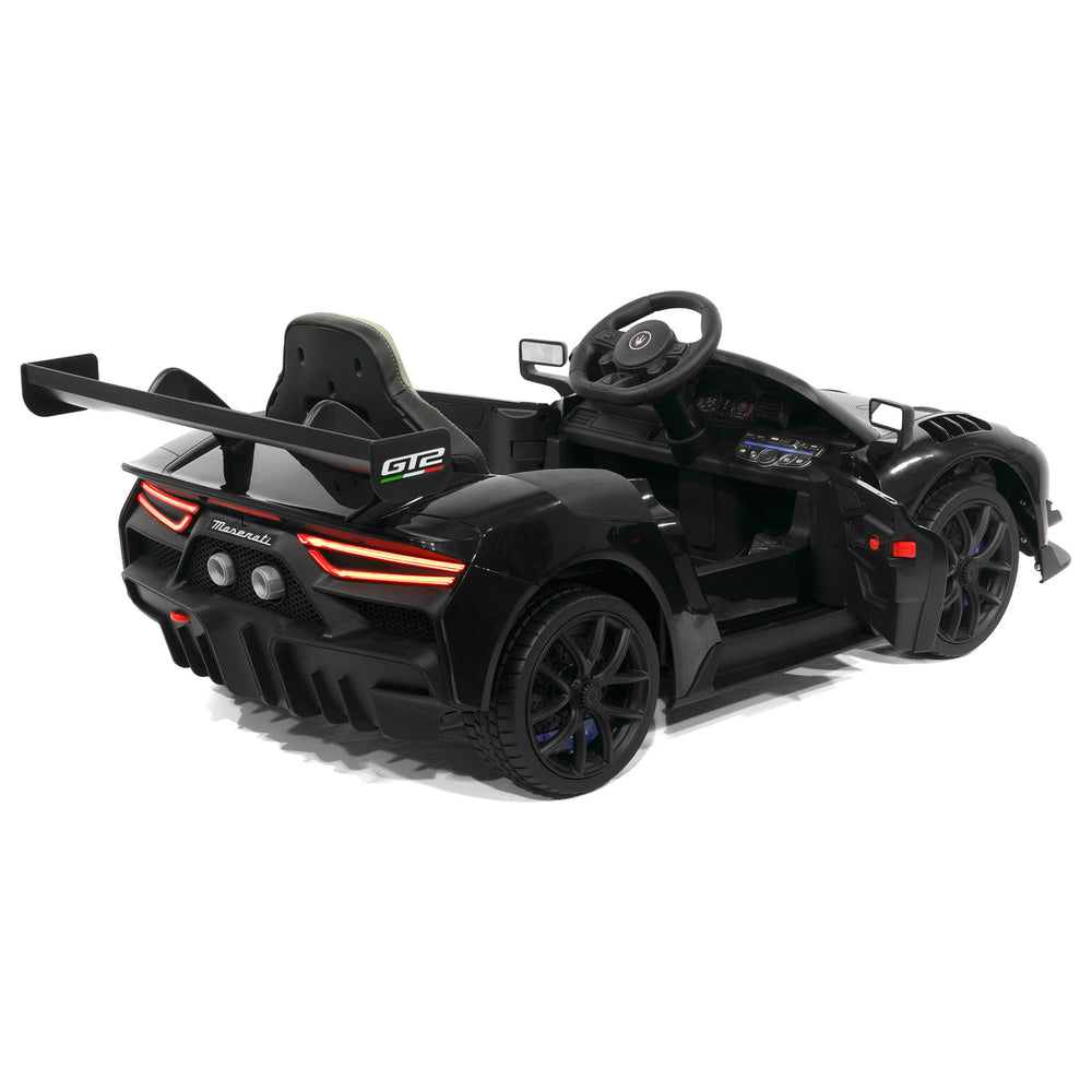 Moderno Kids Maserati GT2 24V Kids Ride-On Car with R/C Parental Remote | Black