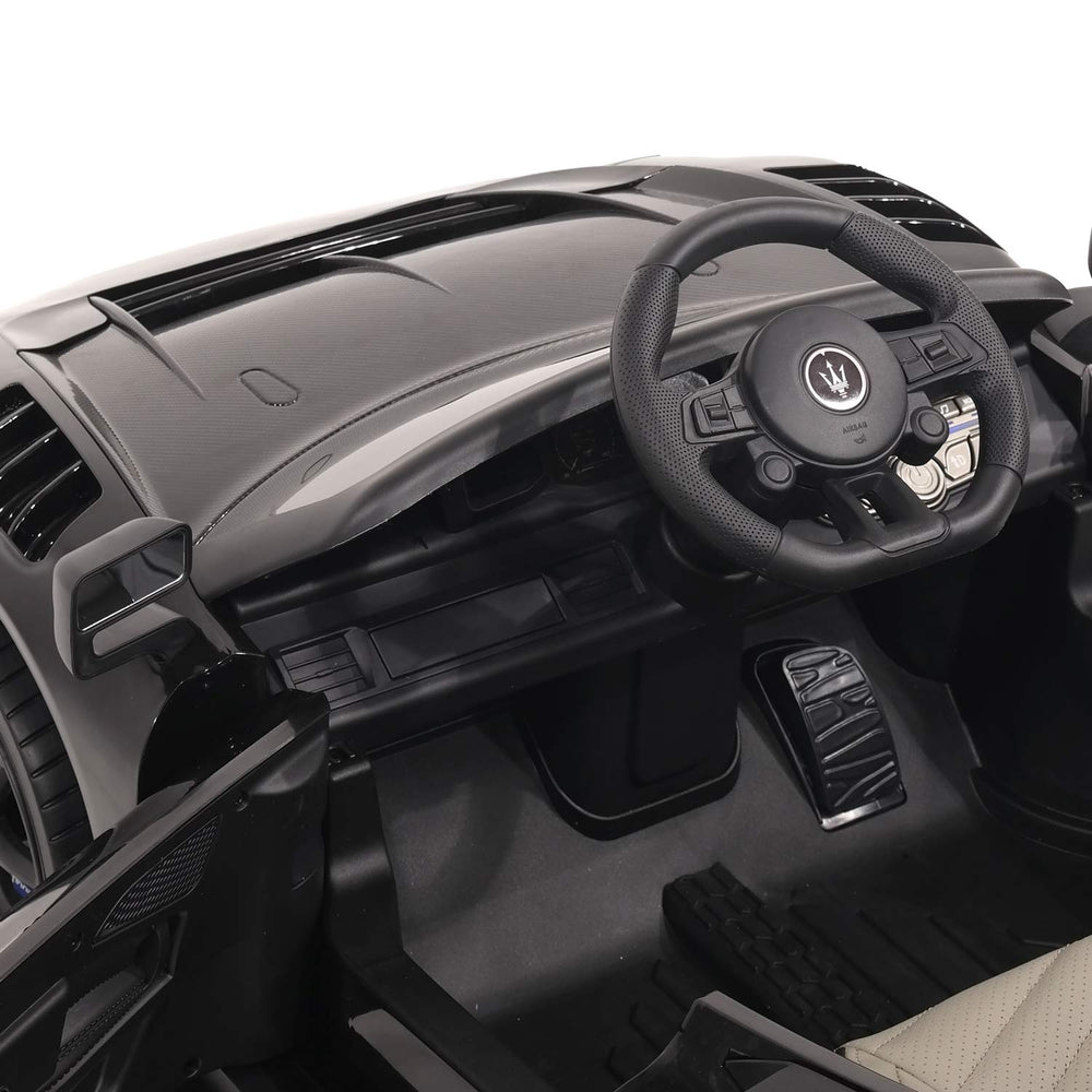 Moderno Kids Maserati GT2 24V Kids Ride-On Car with R/C Parental Remote | Black