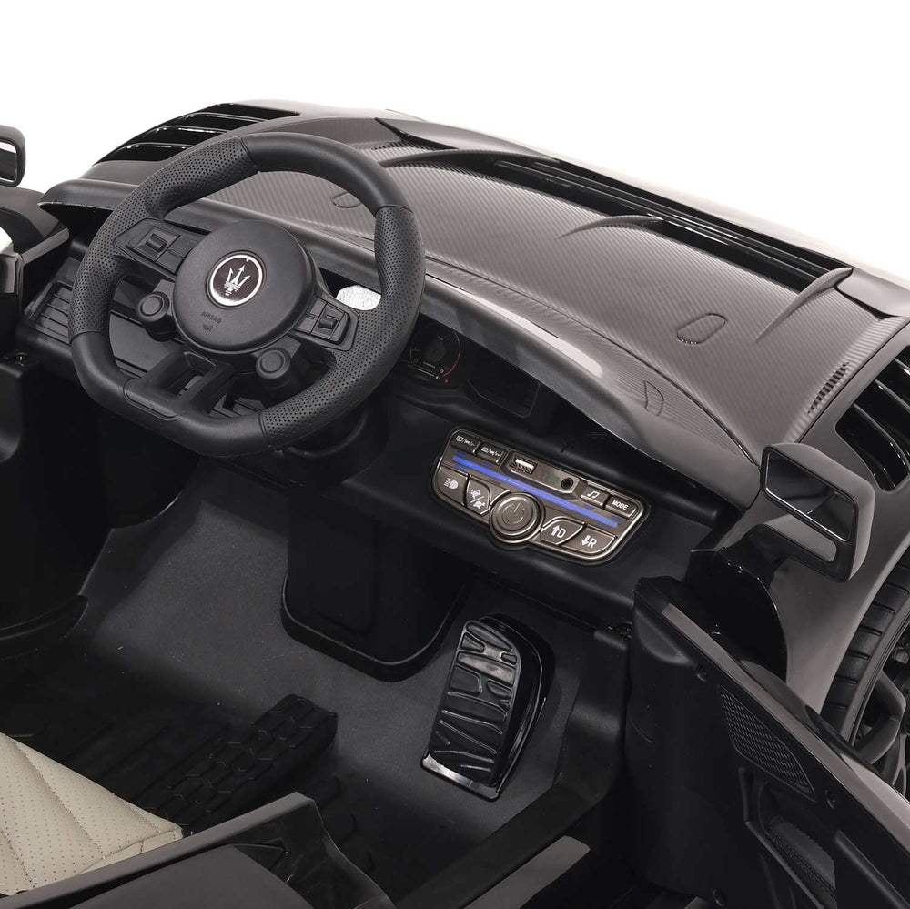 Moderno Kids Maserati GT2 24V Kids Ride-On Car with R/C Parental Remote | Black