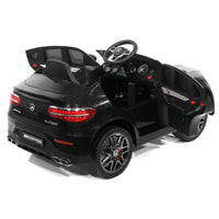 Moderno Kids Mercedes AMG GLC 63S 12V 4WD Kids Ride-On Car with R/C Parental Remote | Black