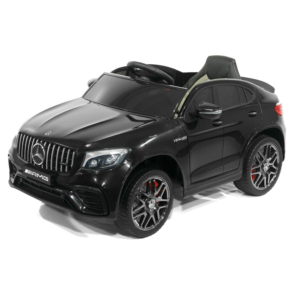 Moderno Kids Mercedes AMG GLC 63S 12V 4WD Kids Ride-On Car with R/C Parental Remote | Black