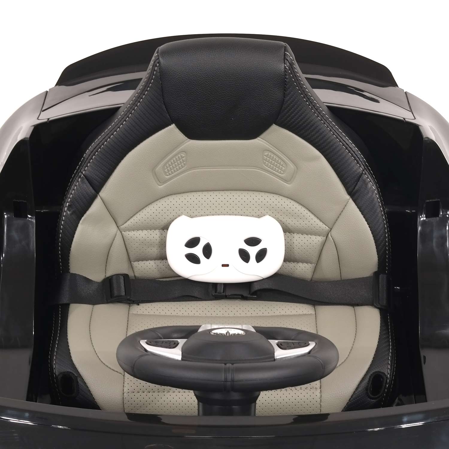 Moderno Kids Mercedes AMG GLC 63S 12V 4WD Kids Ride-On Car with R/C Parental Remote | Black