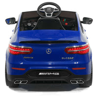 Moderno Kids Mercedes AMG GLC 63S 12V 4WD Kids Ride-On Car with R/C Parental Remote | Blue