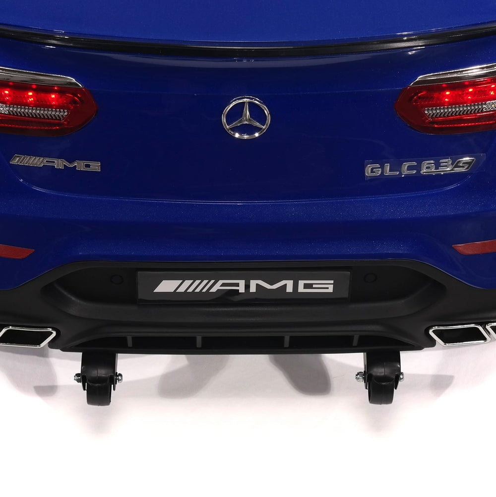 Moderno Kids Mercedes AMG GLC 63S 12V 4WD Kids Ride-On Car with R/C Parental Remote | Blue