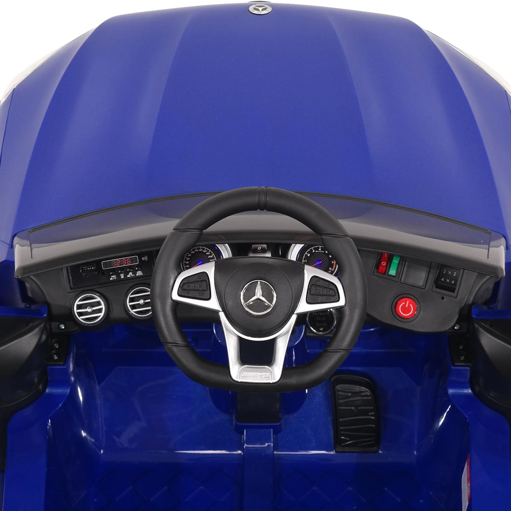 Moderno Kids Mercedes AMG GLC 63S 12V 4WD Kids Ride-On Car with R/C Parental Remote | Blue