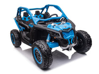 Moderno Kids Can-Am Maverick Custom Edition 24V Kids Ride-On UTV Buggy Car | Blue