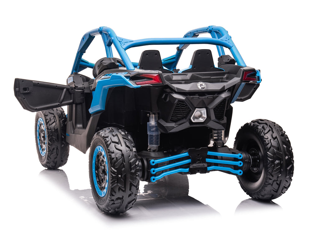 Moderno Kids Can-Am Maverick Custom Edition 24V Kids Ride-On UTV Buggy Car | Blue