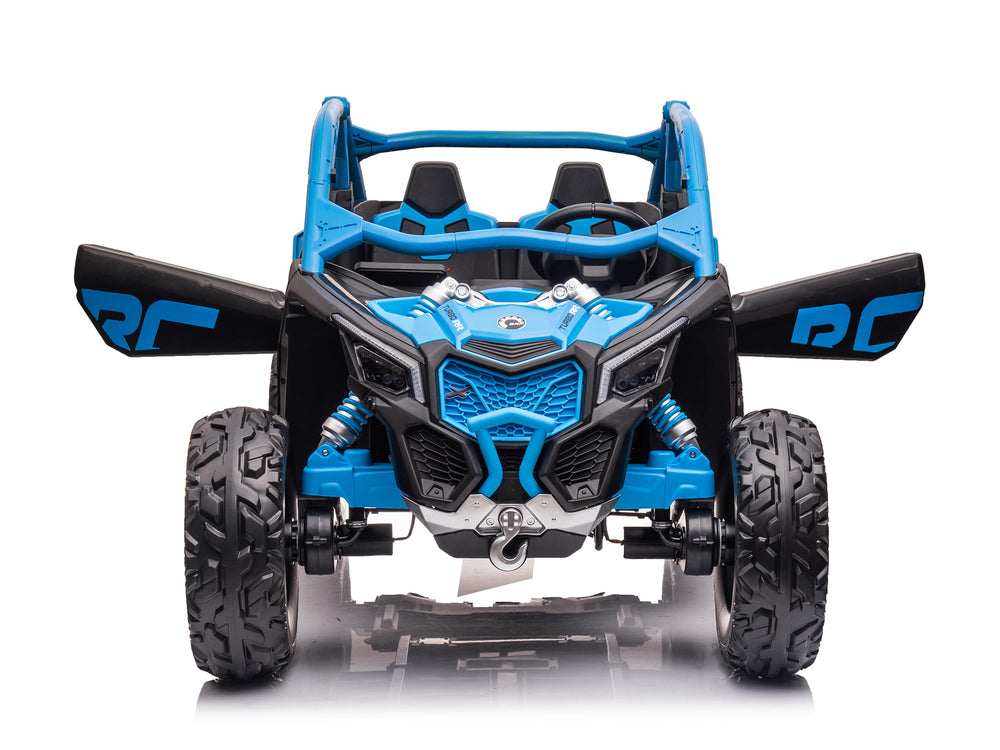 Moderno Kids Can-Am Maverick Custom Edition 24V Kids Ride-On UTV Buggy Car | Blue