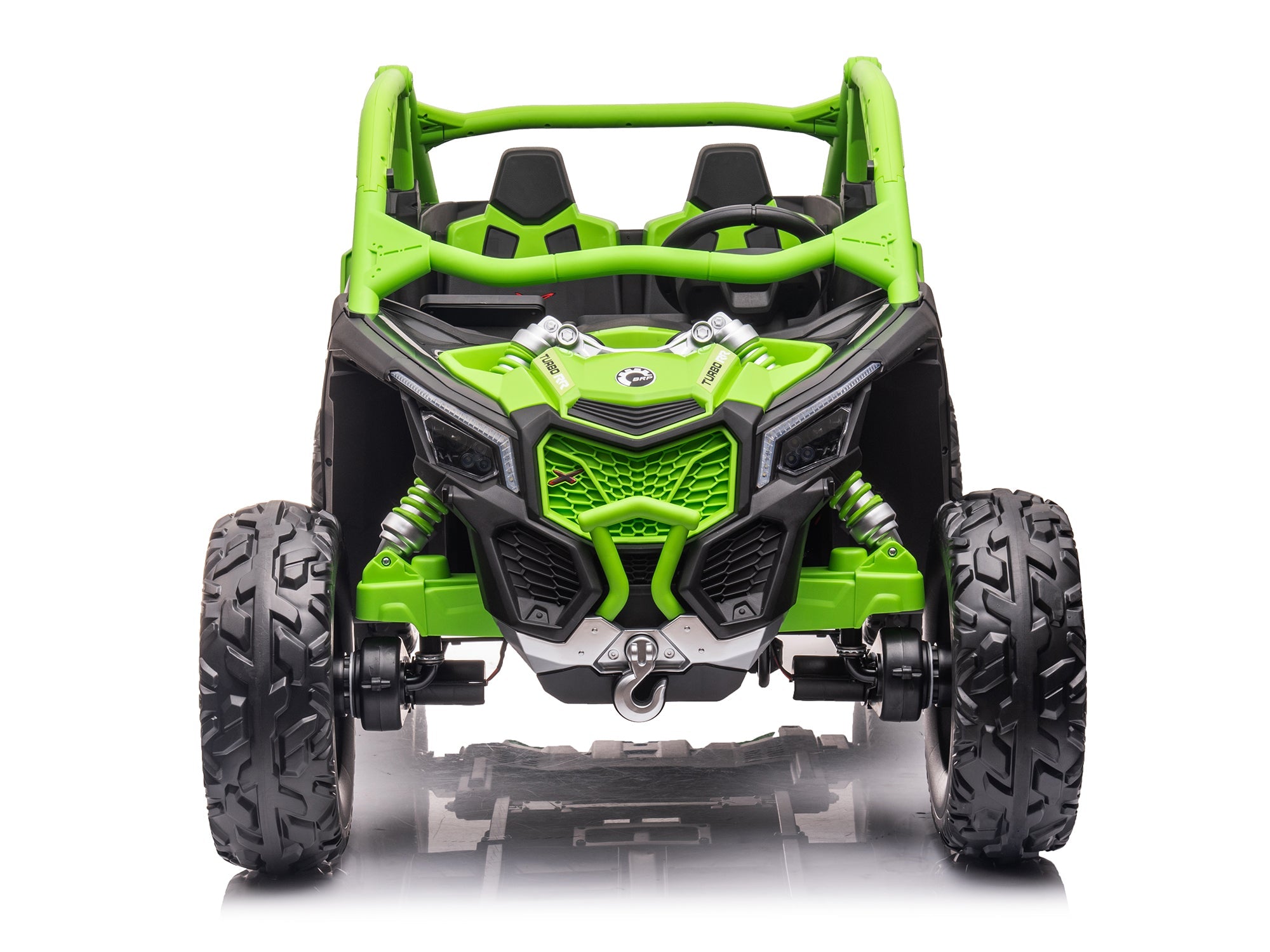Moderno Kids Can-Am Maverick Custom Edition 24V Kids Ride-On UTV Buggy Car | Green