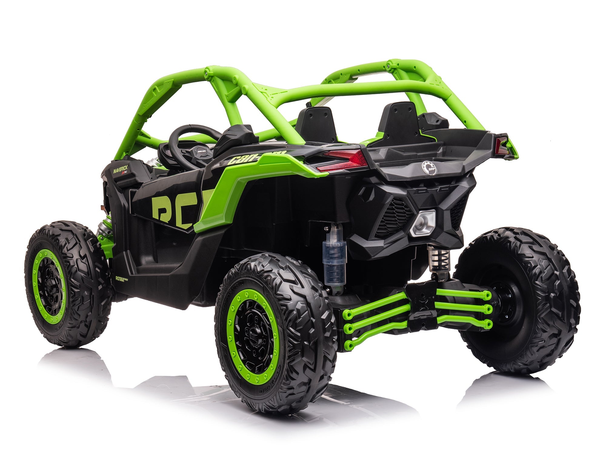 Moderno Kids Can-Am Maverick Custom Edition 24V Kids Ride-On UTV Buggy Car | Green