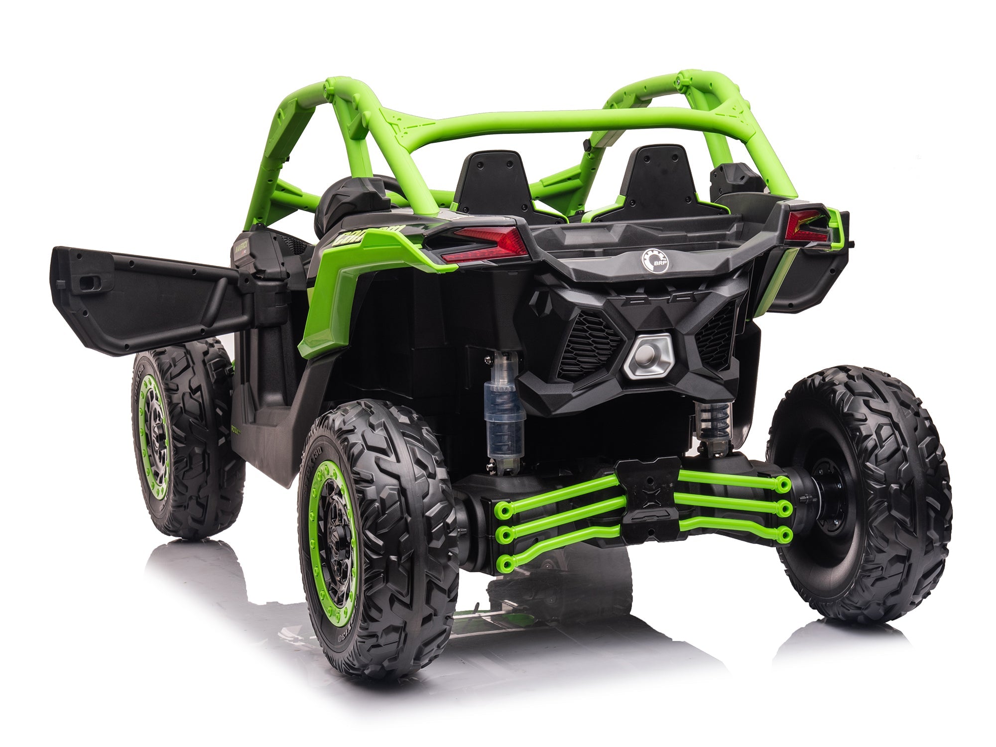 Moderno Kids Can-Am Maverick Custom Edition 24V Kids Ride-On UTV Buggy Car | Green