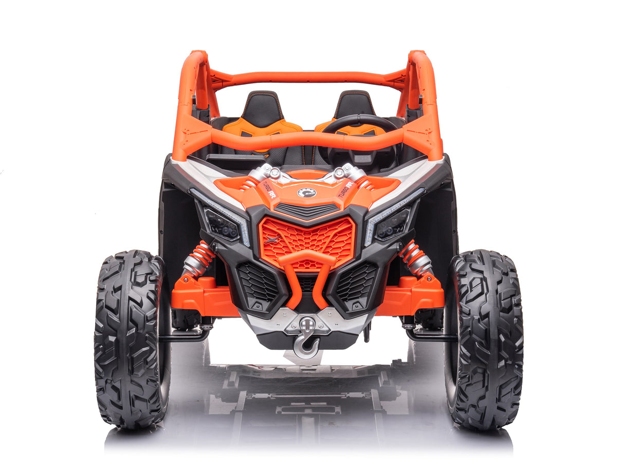 Moderno Kids Can-Am Maverick Custom Edition 24V Kids Ride-On UTV Buggy Car | Orange
