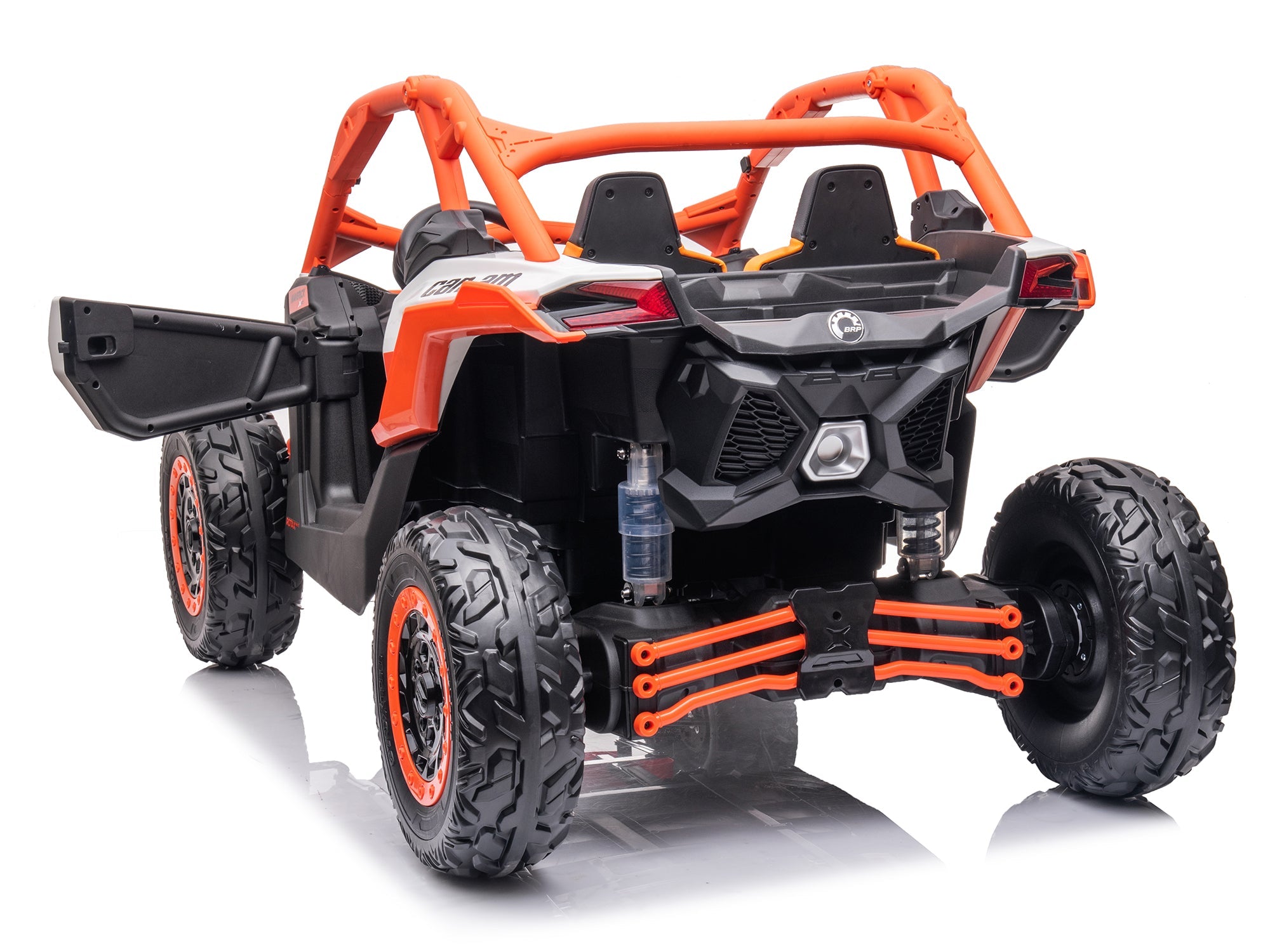 Moderno Kids Can-Am Maverick Custom Edition 24V Kids Ride-On UTV Buggy Car | Orange