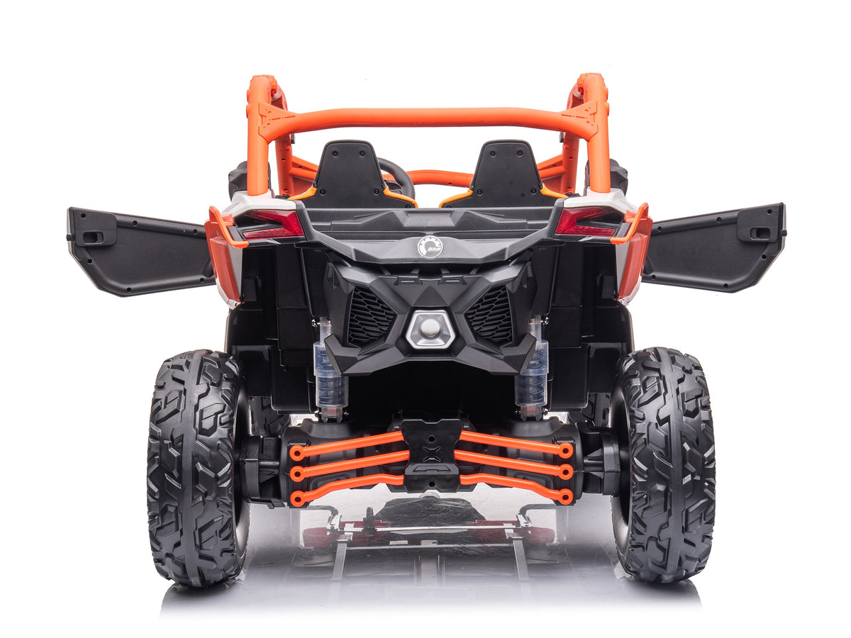 Moderno Kids Can-Am Maverick Custom Edition 24V Kids Ride-On UTV Buggy Car | Orange