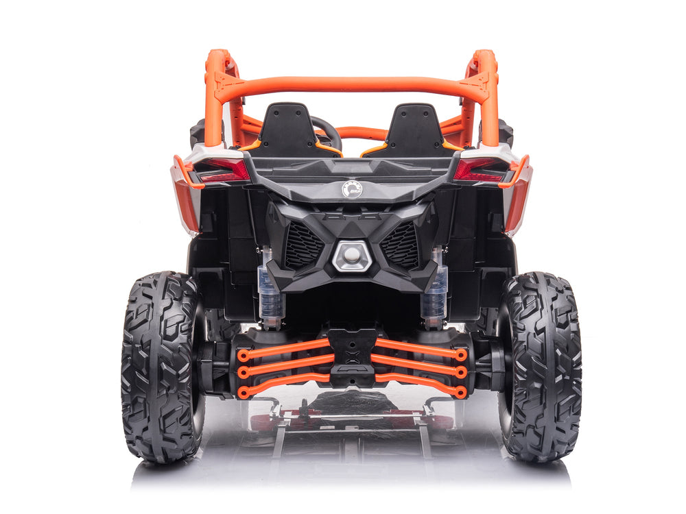 Moderno Kids Can-Am Maverick Custom Edition 24V Kids Ride-On UTV Buggy Car | Orange