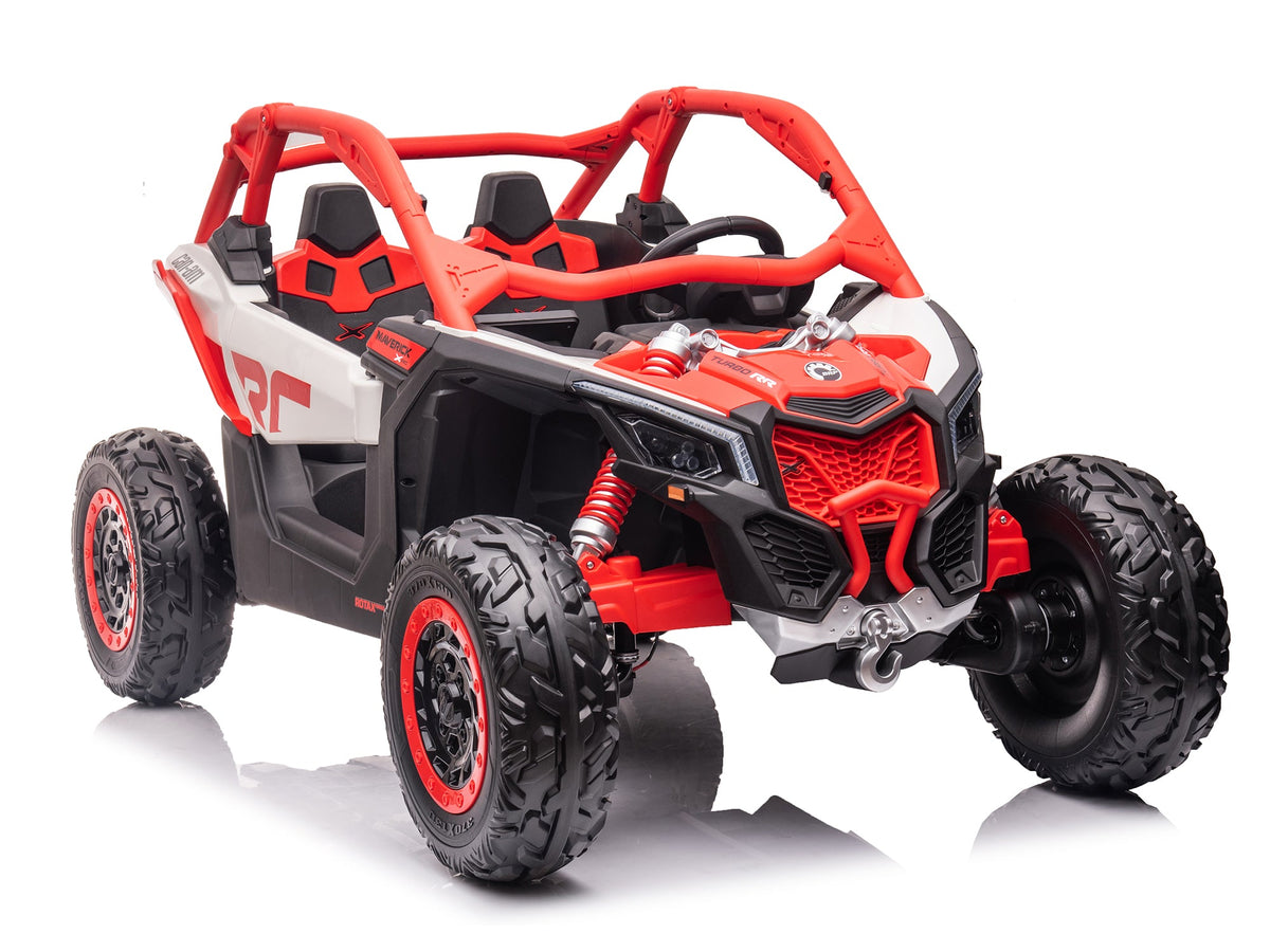 Moderno Kids Can-Am Maverick Custom Edition 24V Kids Ride-On UTV Buggy Car | Red