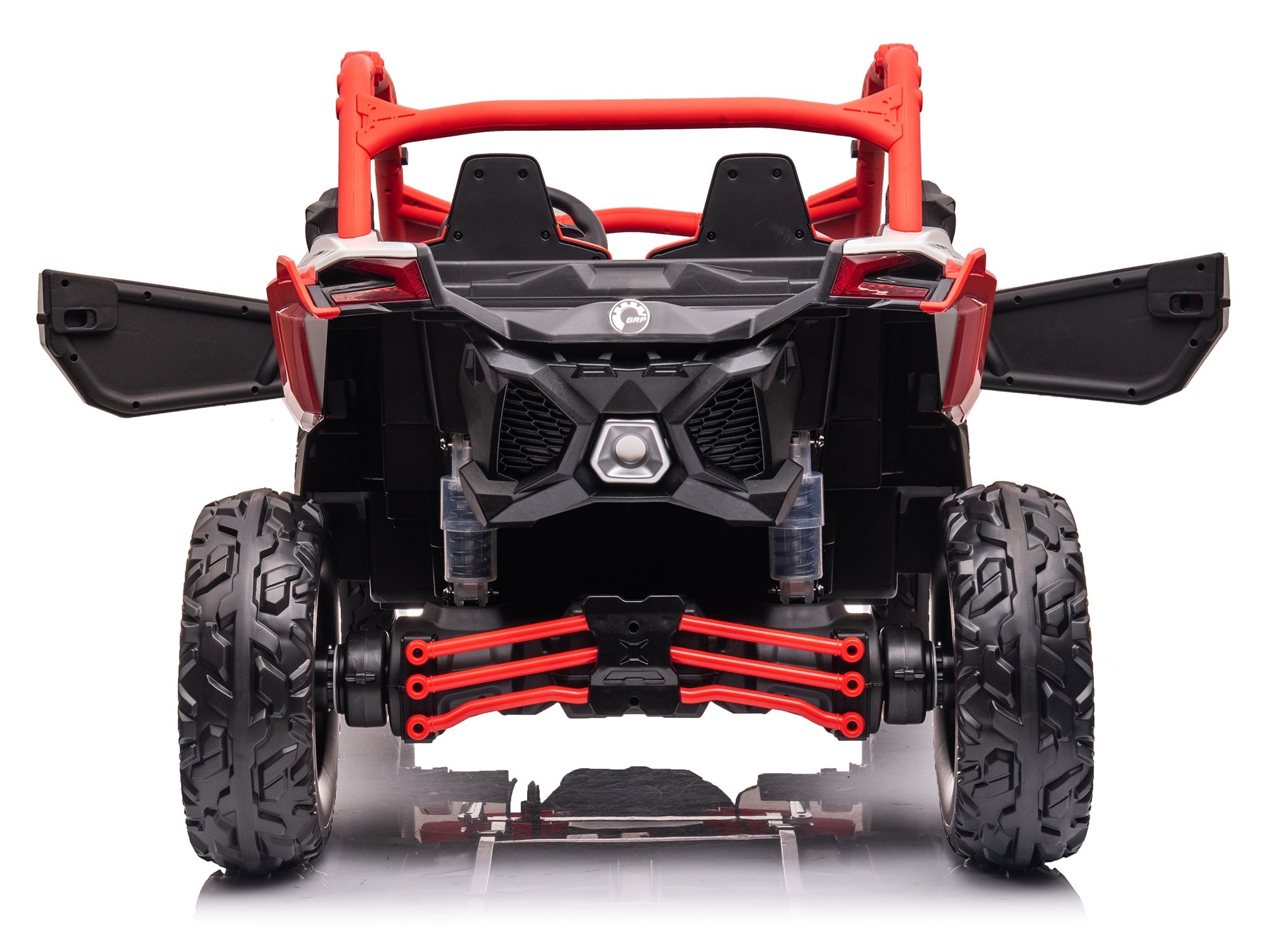 Moderno Kids Can-Am Maverick Custom Edition 24V Kids Ride-On UTV Buggy Car | Red