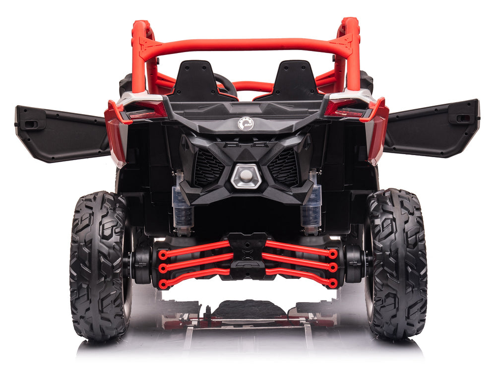 Moderno Kids Can-Am Maverick Custom Edition 24V Kids Ride-On UTV Buggy Car | Red