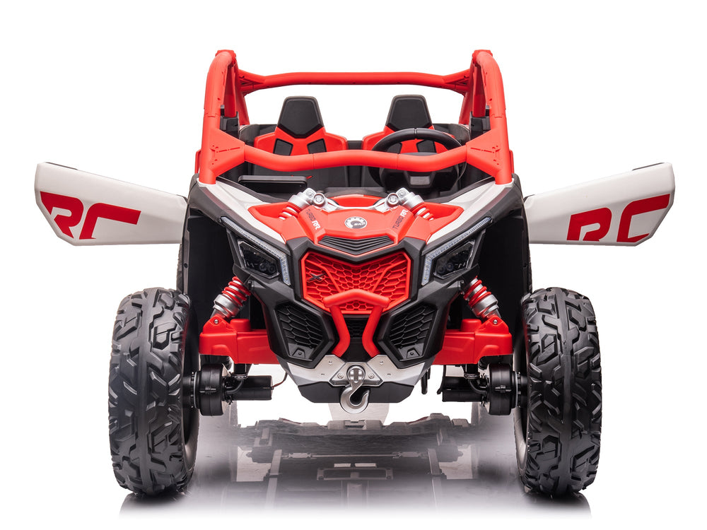 Moderno Kids Can-Am Maverick Custom Edition 24V Kids Ride-On UTV Buggy Car | Red