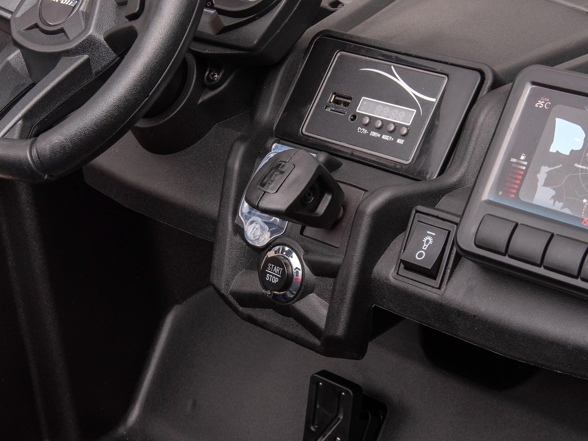 Moderno Kids Can-Am Maverick Custom Edition 24V Kids Ride-On UTV Buggy Car | Orange