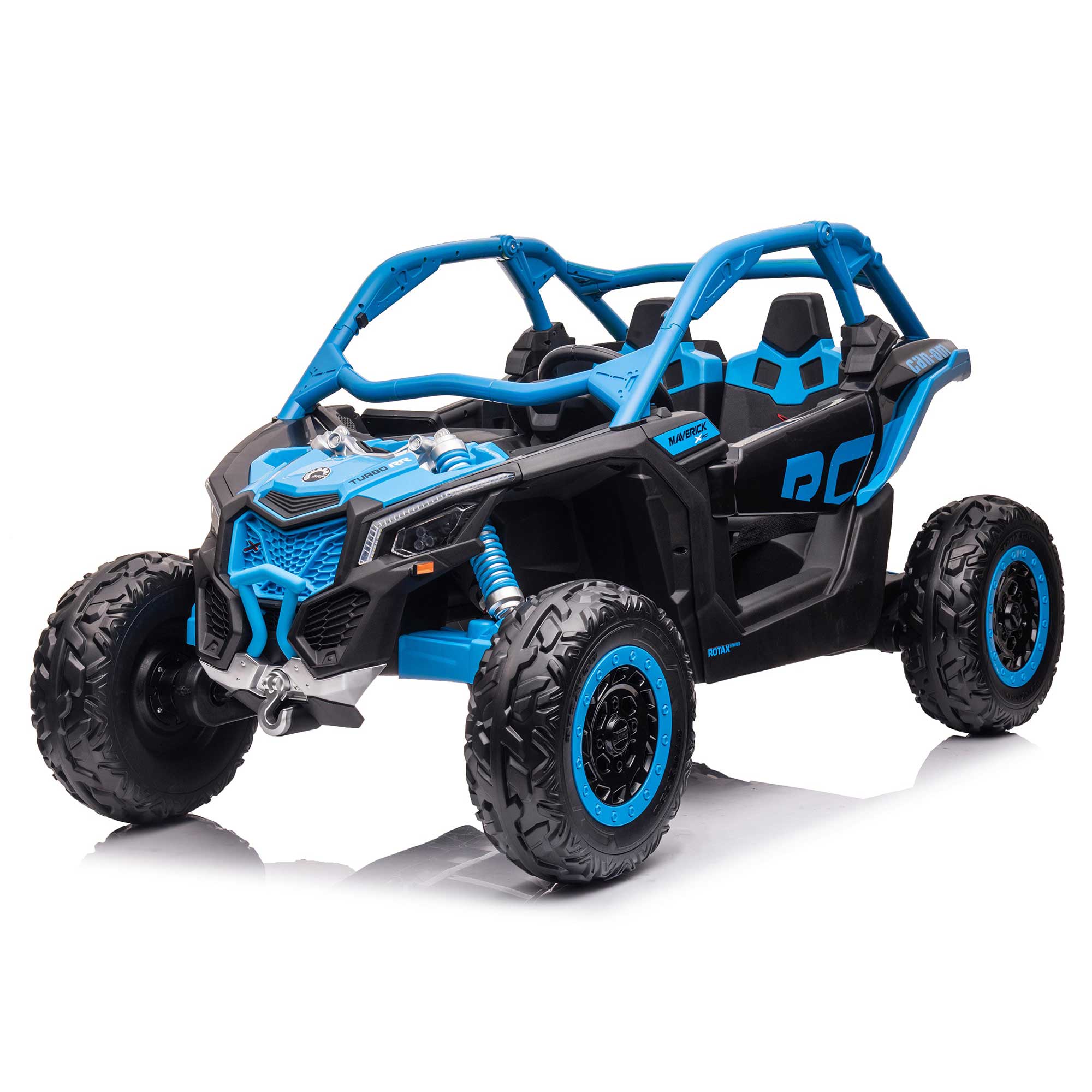 Moderno Kids Can-Am Maverick Custom Edition 24V Kids Ride-On UTV Buggy Car | Blue