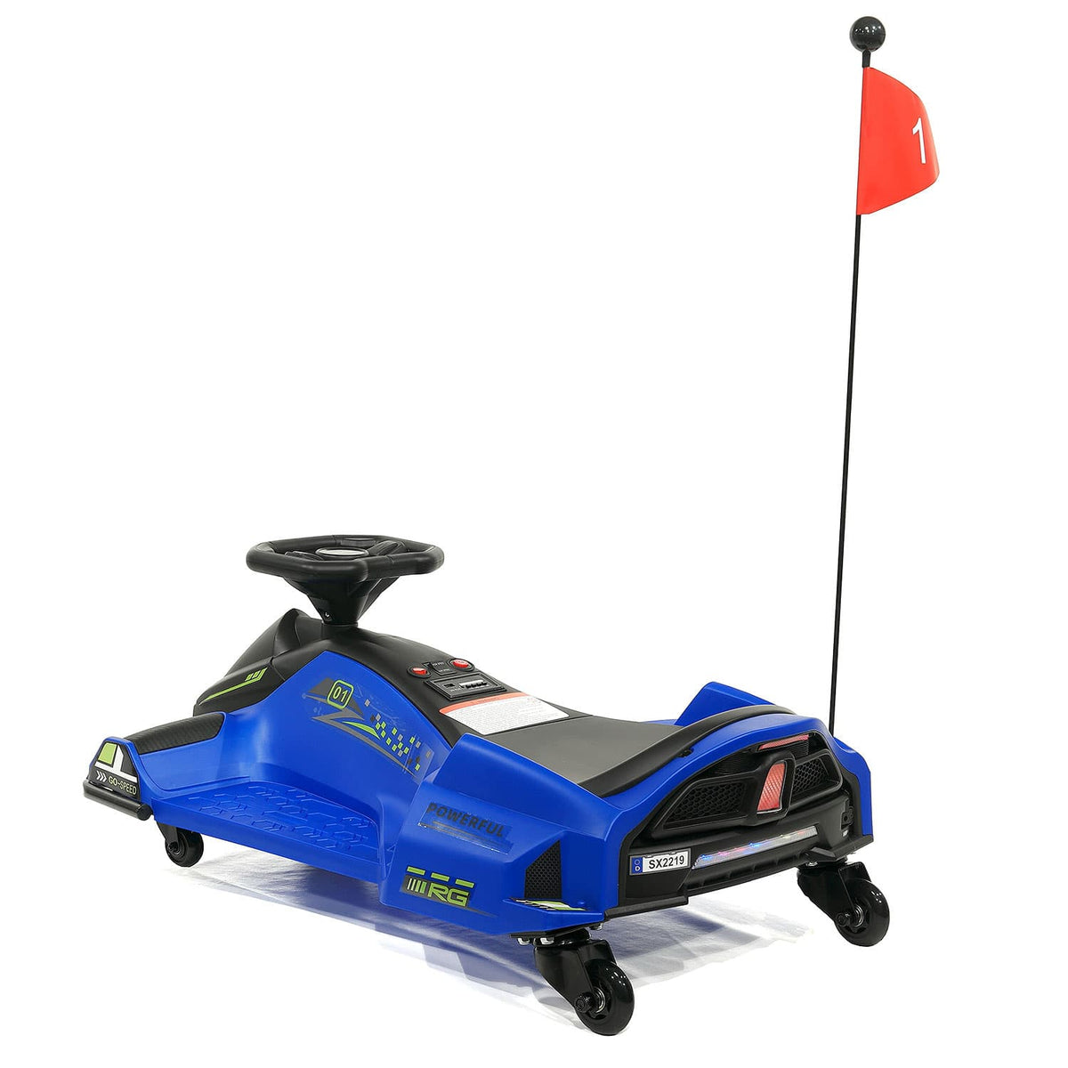 Moderno Kids 360° Drift Glider 24V Kids Ride-On Go-Kart | Blue