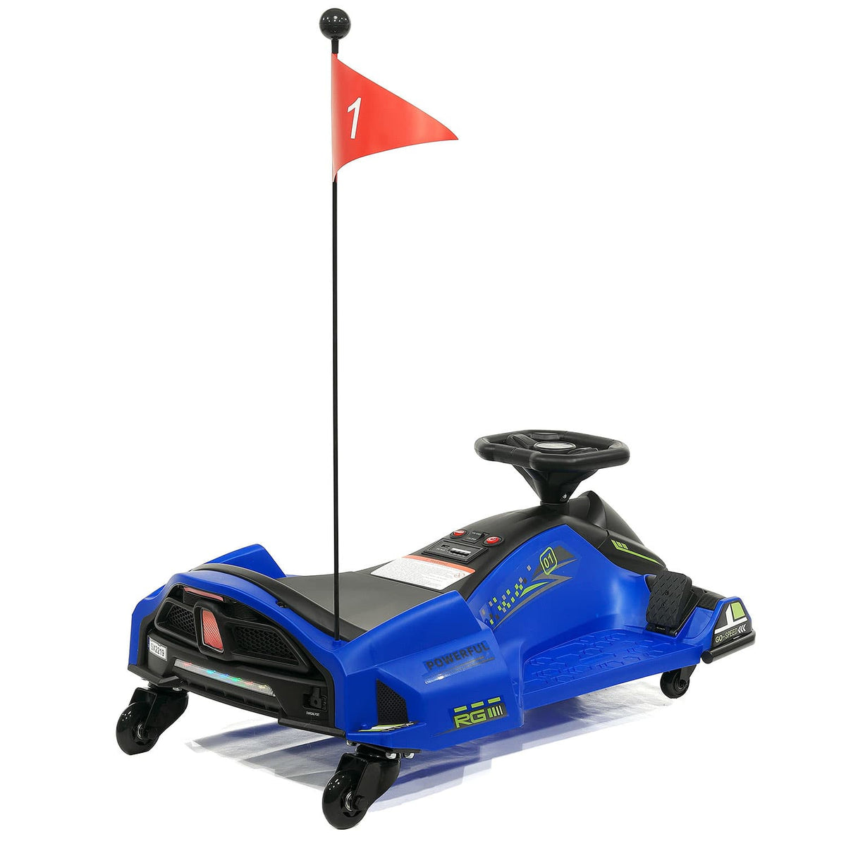Moderno Kids 360° Drift Glider 24V Kids Ride-On Go-Kart | Blue