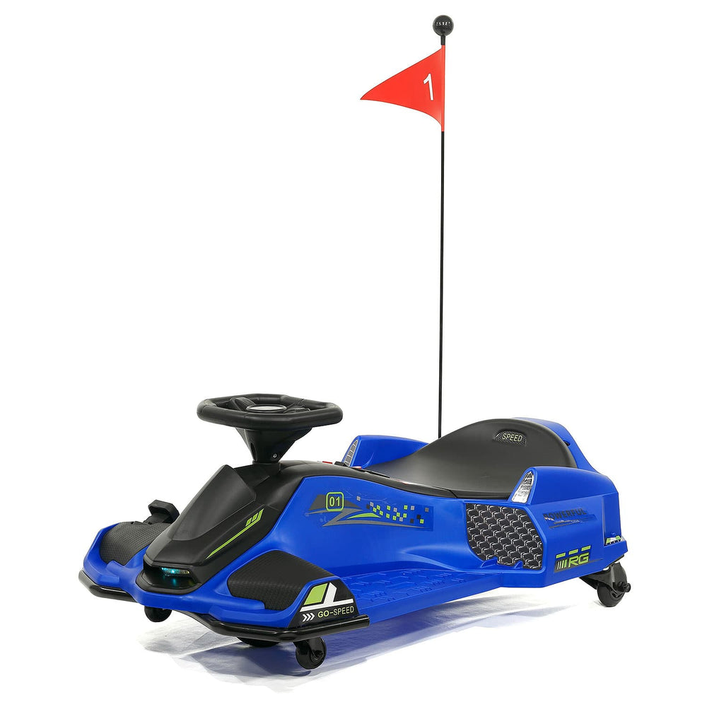 Moderno Kids 360° Drift Glider 24V Kids Ride-On Go-Kart | Blue