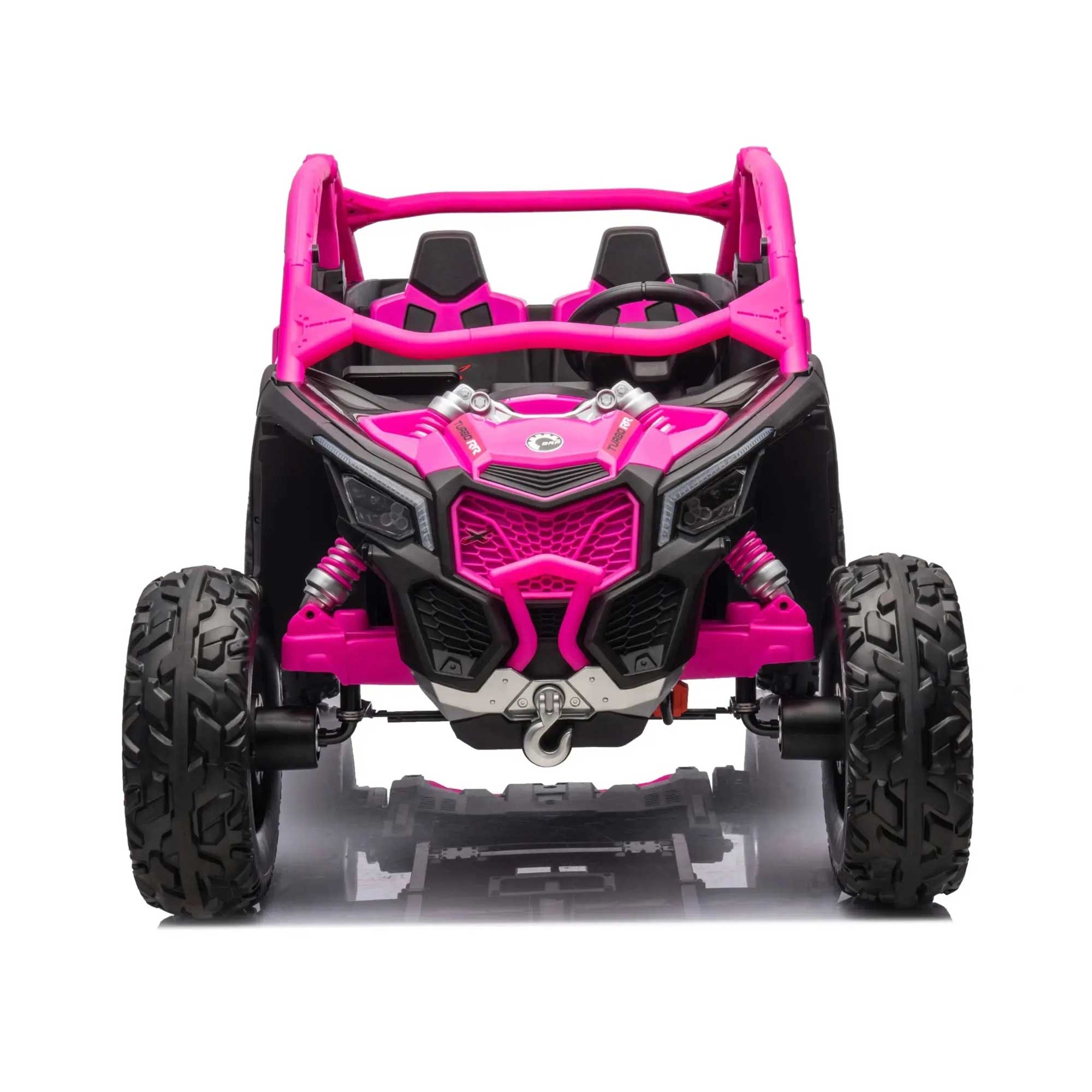 Moderno Kids Can-Am Maverick Custom Edition 24V Kids Ride-On UTV Buggy Car | Deep Pink