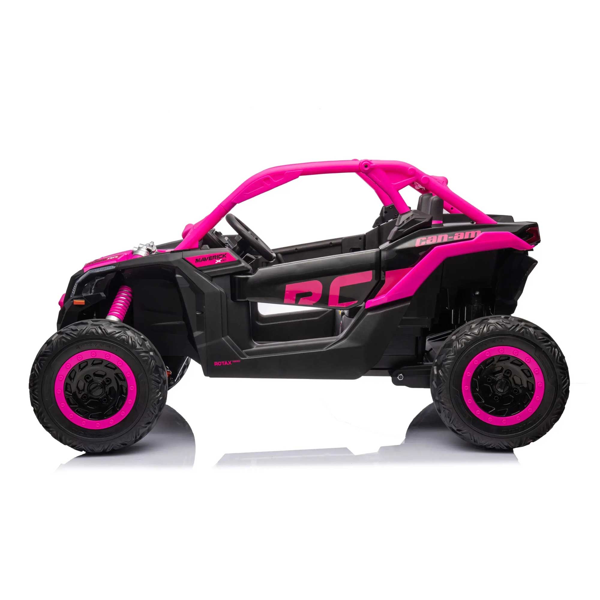 Moderno Kids Can-Am Maverick Custom Edition 24V Kids Ride-On UTV Buggy Car | Deep Pink