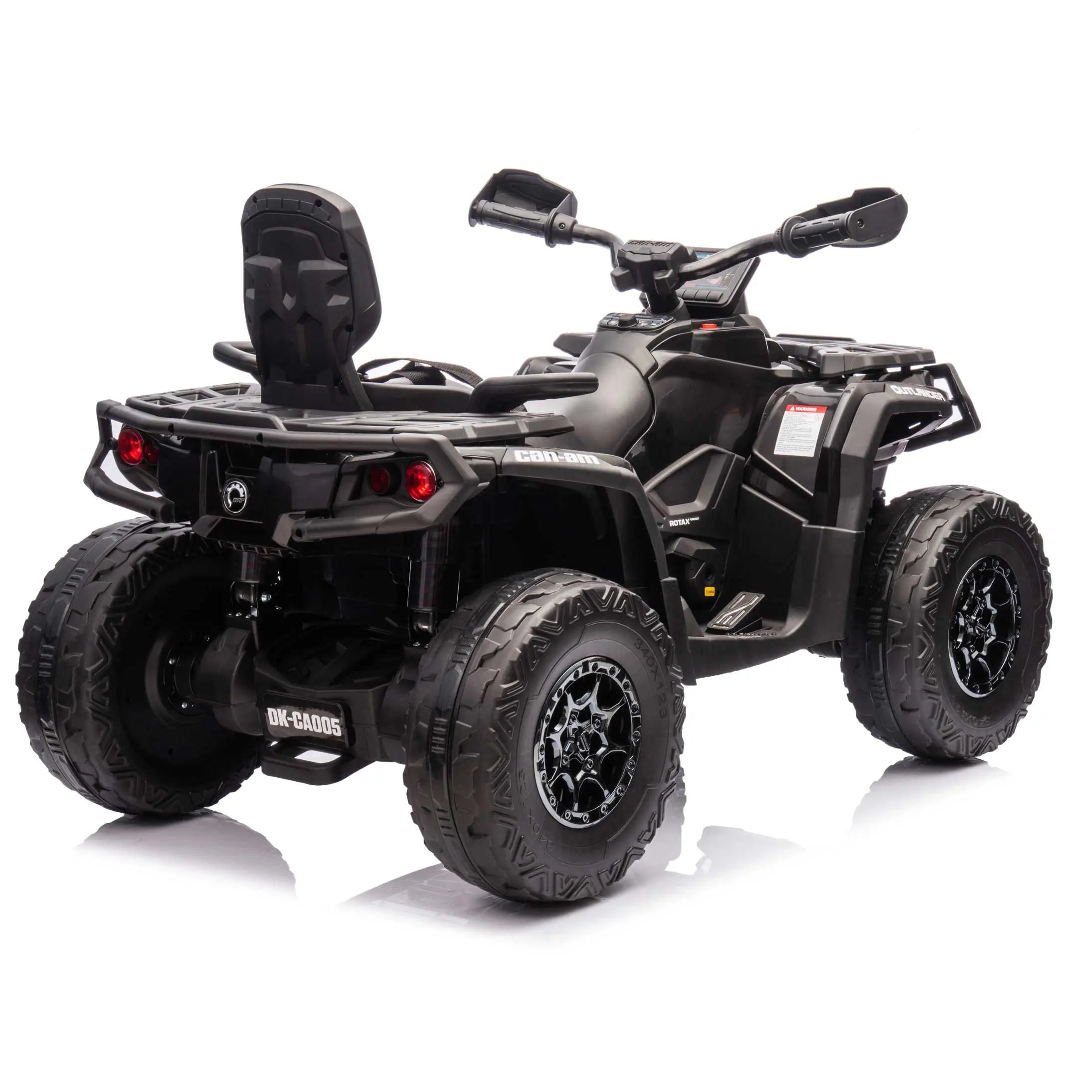 Moderno Kids Can-Am Outlander 24V 4WD Kids Ride-On ATV Quad | Black
