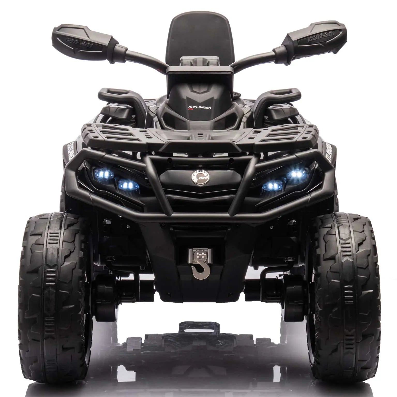 Moderno Kids Can-Am Outlander 24V 4WD Kids Ride-On ATV Quad | Black