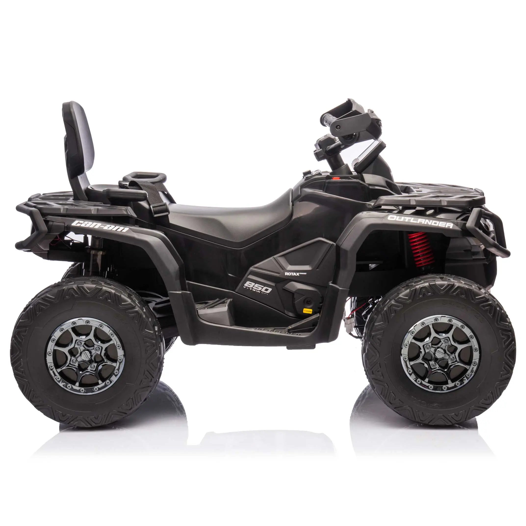 Moderno Kids Can-Am Outlander 24V 4WD Kids Ride-On ATV Quad | Black