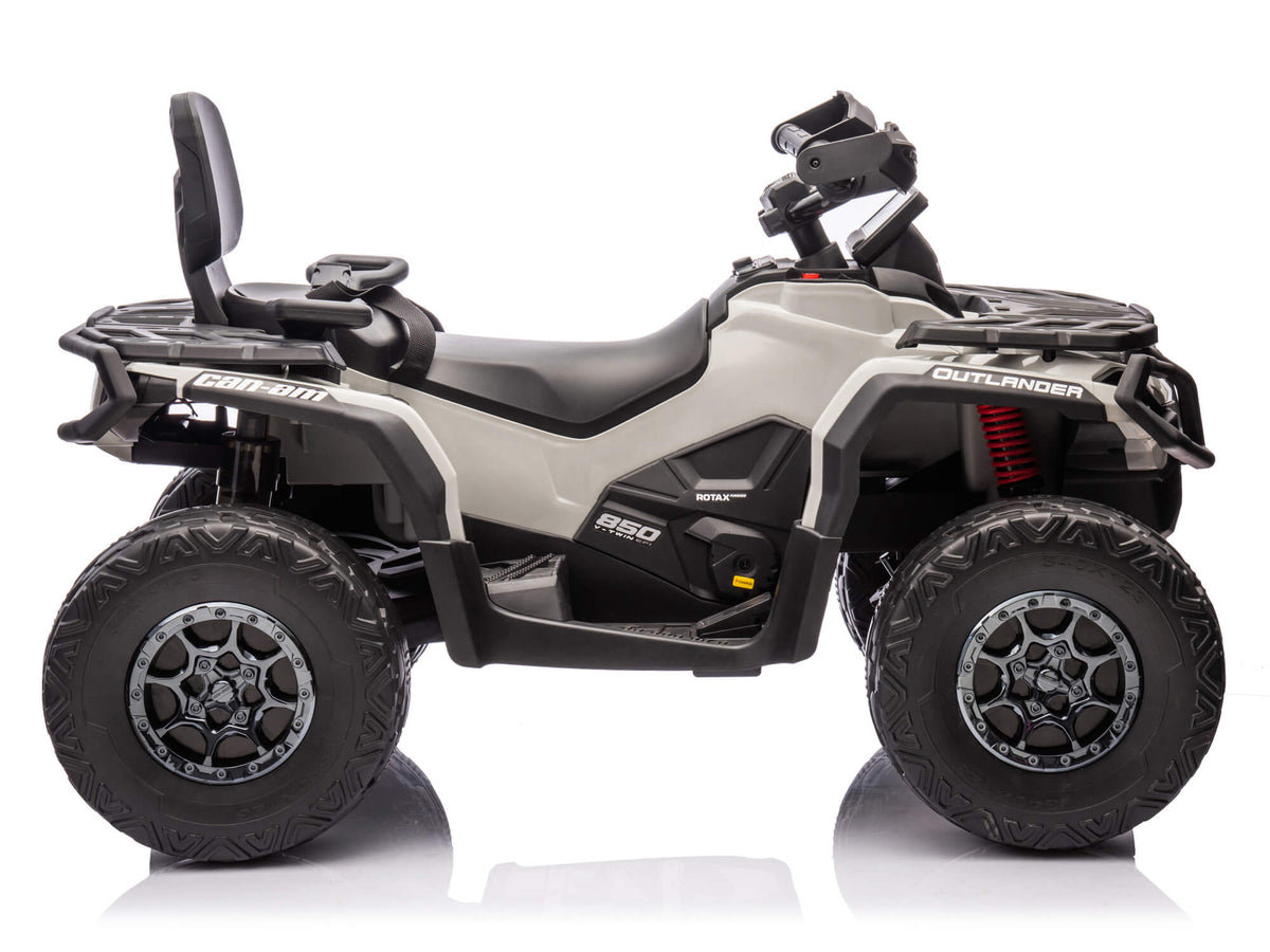 Moderno Kids Can-Am Outlander 24V 4WD Kids Ride-On ATV Quad | Gray BTD
