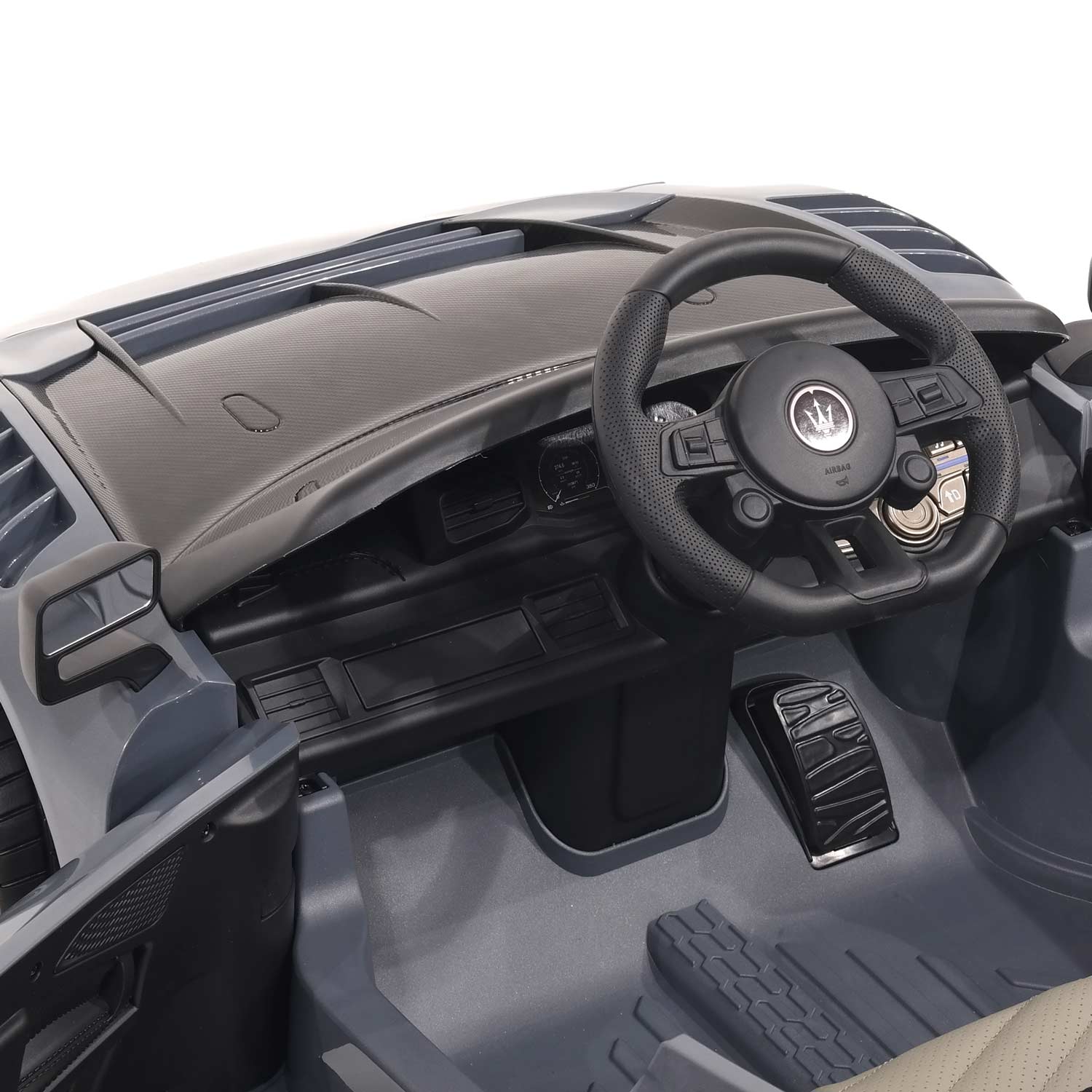 Moderno Kids Maserati GT2 24V Kids Ride-On Car with R/C Parental Remote | Gray